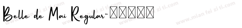 Belle de Mai Regular字体转换